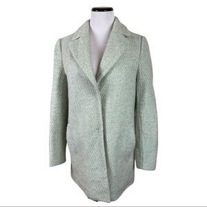 Century 21 Mint Green Poly Wool Pea Coat Size M